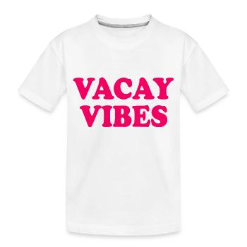 Vacay vibes - T-shirt bio Premium Enfant - blanc - Devant