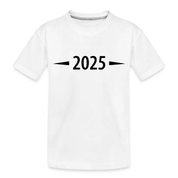 2025 - Kinder Premium Bio T-Shirt - Weiß - Vorne