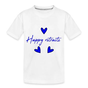 RETIREMENT. COLLEAGUE. RETIREMENT. RETIRED. RETIREMENT. - Kids' Premium Organic T-Shirt - white - Front