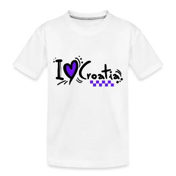 kroatien hrvatska kroatien hrv hr hr adria tourismus meer - Kinder Premium Bio T-Shirt - Weiß - Vorne