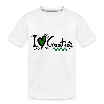 kroatien hrvatska kroatien hrv hr hr adria tourismus meer - Kinder Premium Bio T-Shirt - Weiß - Vorne