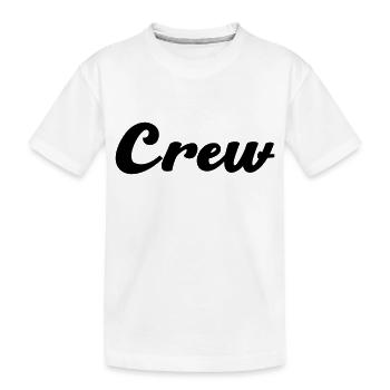 crew - Kinder Premium Bio T-Shirt - Weiß - Vorne