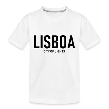 Lisboa - City of Lights - Portugal - Lisbon - Kids' Premium Organic T-Shirt - white - Front
