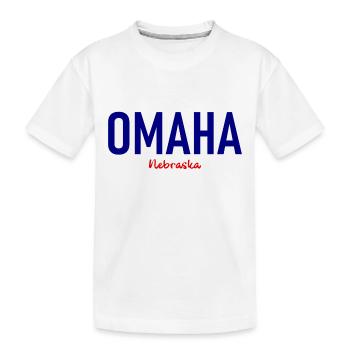 Omaha - Nebraska - États-Unis - États-Unis d’Amérique - T-shirt bio Premium Enfant - blanc - Devant