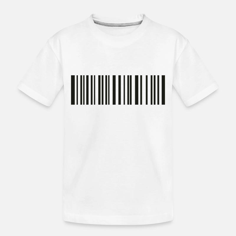code-barre - T-shirt bio Premium Enfant - blanc