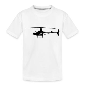 Hubschrauber / Helikopter - Kinder Premium Bio T-Shirt - Weiß - Vorne