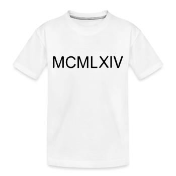 Roman numeral year_1964 - Kids' Premium Organic T-Shirt - white - Front