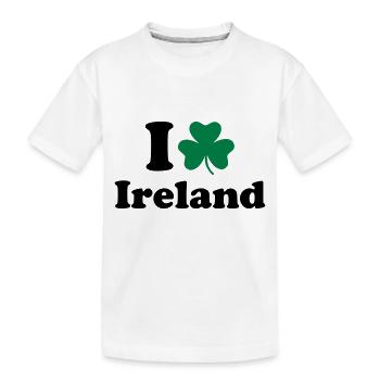 Ireland - Irland - Kinder Premium Bio T-Shirt - Weiß - Vorne