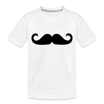 Bart - Kinder Premium Bio T-Shirt - Weiß - Vorne