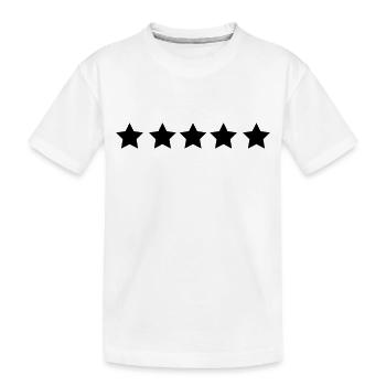 stars - Kids' Premium Organic T-Shirt - white - Front