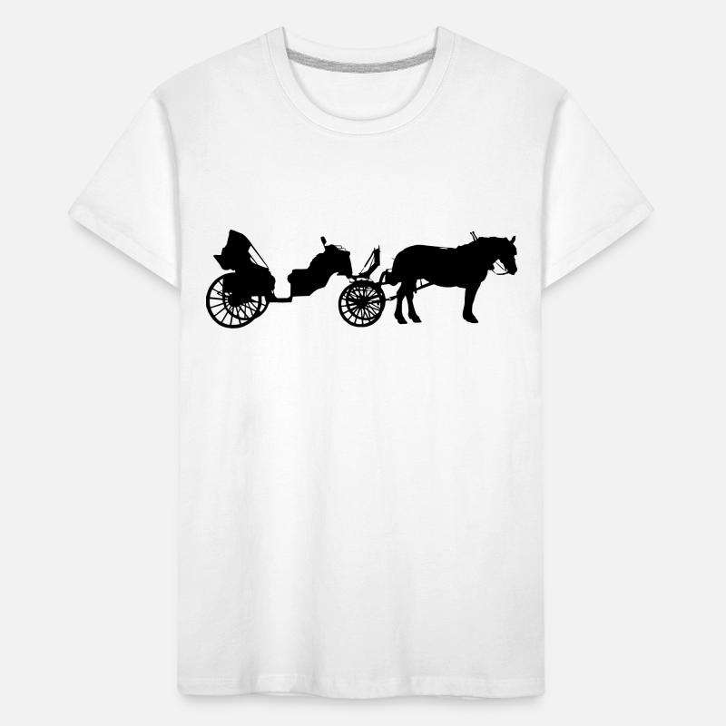 Calèche à cheval T-shirt bio Premium Enfant