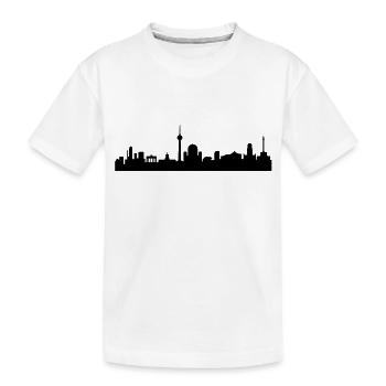 Skyline Berlin - Kinder Premium Bio T-Shirt - Weiß - Vorne