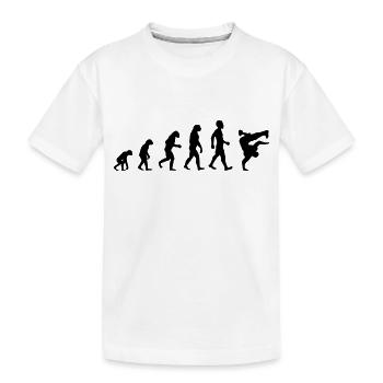 Evolution Breakdance motif comme un cadeau - T-shirt bio Premium Enfant - blanc - Devant