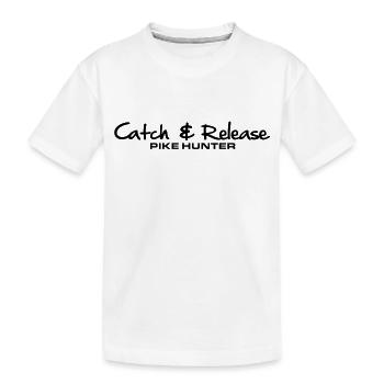 C&R Pike Hunter - Kinder Premium Bio T-Shirt - Weiß - Vorne
