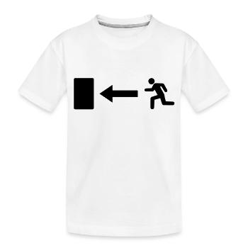 exit____f1 - Kinder Premium Bio T-Shirt - Weiß - Vorne