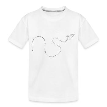 Origami paper planes 1 c. - Kids' Premium Organic T-Shirt - white - Front