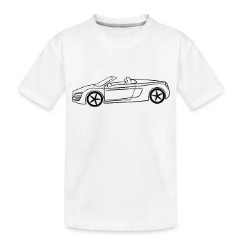 Luxus Cabrio Tribal - Kinder Premium Bio T-Shirt - Weiß - Vorne