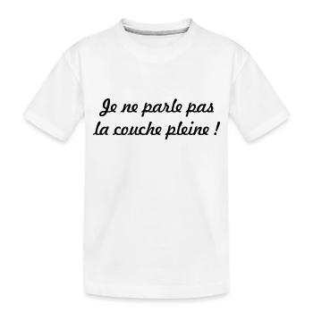 Ich meine nicht die volle Mantel! - Kinder Premium Bio T-Shirt - Weiß - Vorne