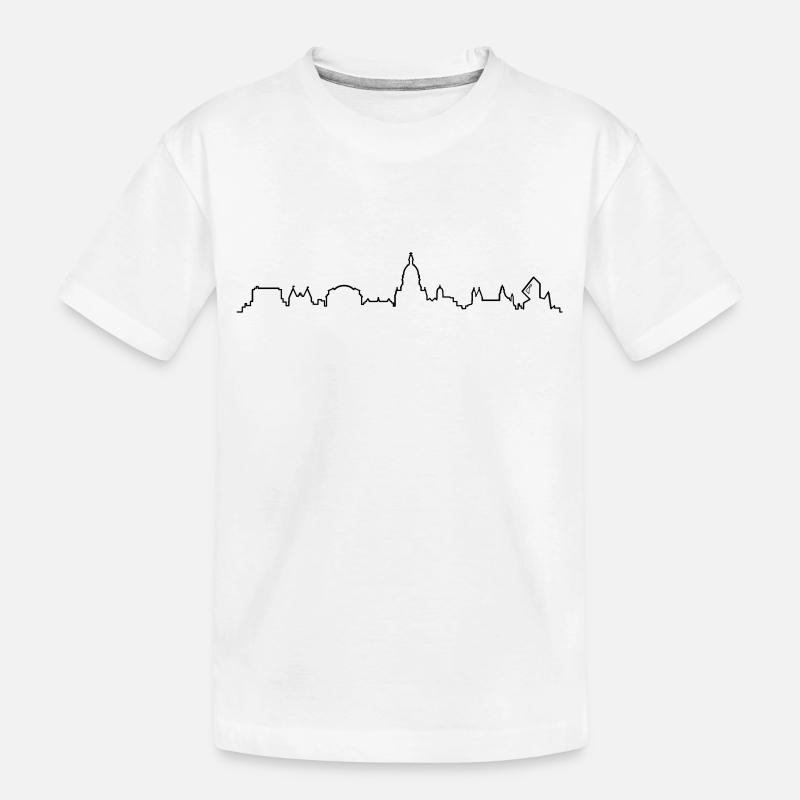 Skyline Mainz - Kinder Premium Bio T-Shirt - Weiß
