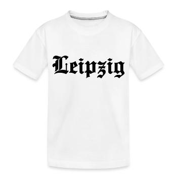 Leipzig - Kinder Premium Bio T-Shirt - Weiß - Vorne