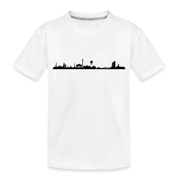 Skyline Berlin - Kinder Premium Bio T-Shirt - Weiß - Vorne