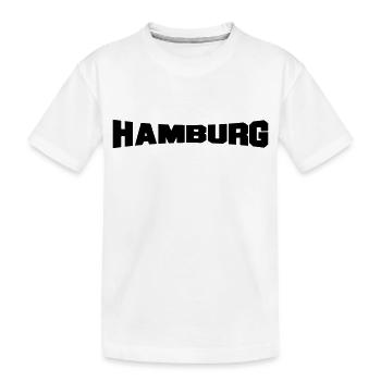 hamburg - Kinder Premium Bio T-Shirt - Weiß - Vorne
