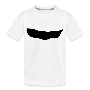 bohne - Kinder Premium Bio T-Shirt - Weiß - Vorne