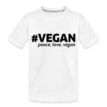 vegan - T-shirt bio Premium Enfant - blanc - Devant
