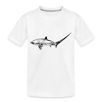Requin renard élégant - T-shirt bio Premium Enfant - blanc - Devant