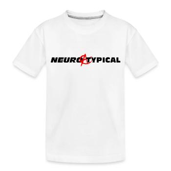 Neuroatypical: cerebral anarchy - Kids' Premium Organic T-Shirt - white - Front