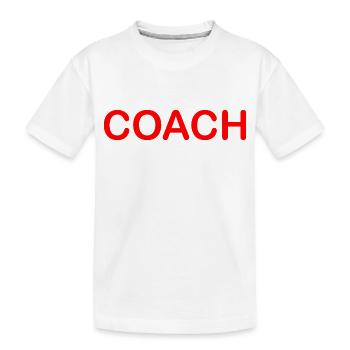 Coach - T-shirt bio Premium Enfant - blanc - Devant