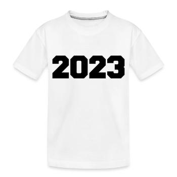 2023 - Kids' Premium Organic T-Shirt - white - Front