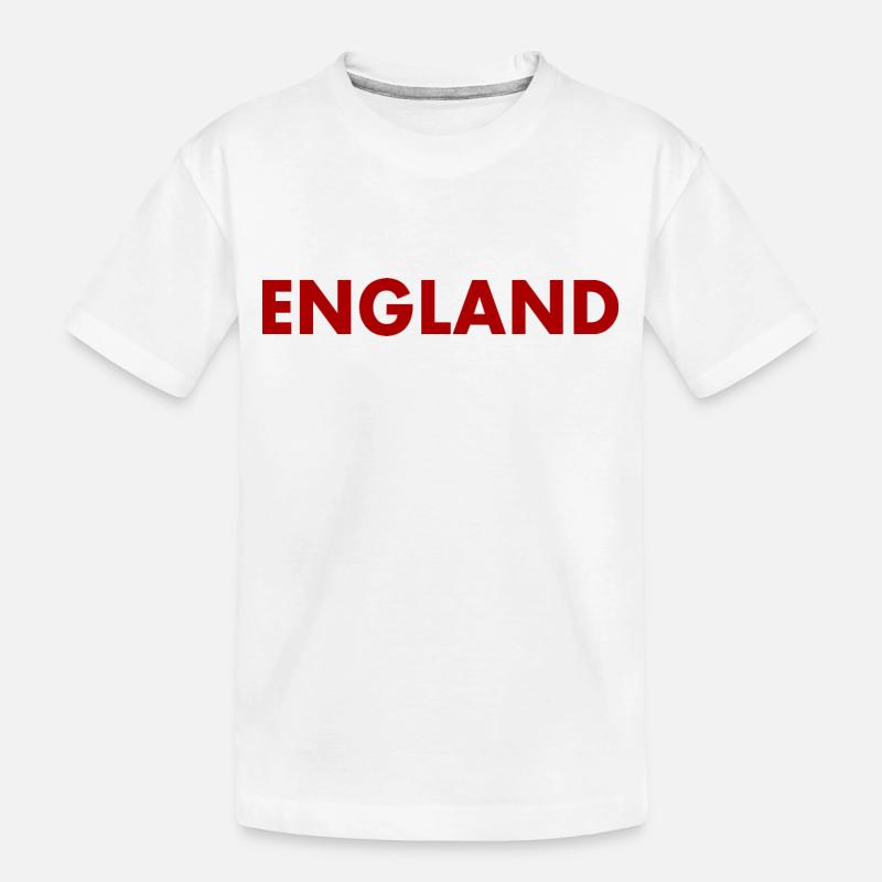 England - Kinder Premium Bio T-Shirt - Weiß