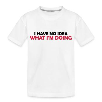 Aucune idée - T-shirt bio Premium Enfant - blanc - Devant