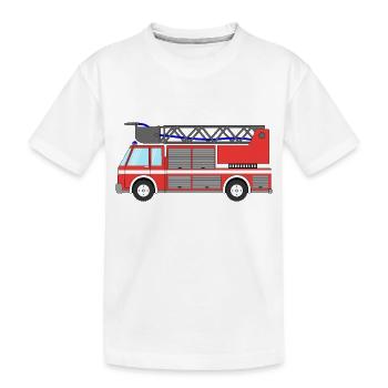 Fire engine Fire engine - Kids' Premium Organic T-Shirt - white - Front