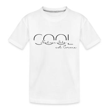 Cool, noch ein Jahr seit Corona - Kinder Premium Bio T-Shirt - Weiß - Vorne