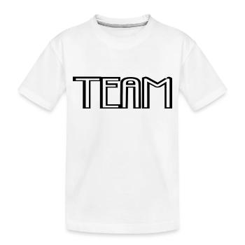 Team - Kinder Premium Bio T-Shirt - Weiß - Vorne