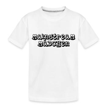 Mainstream Mädchen - Kinder Premium Bio T-Shirt - Weiß - Vorne