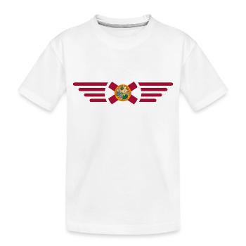 Florida - Kinder Premium Bio T-Shirt - Weiß - Vorne
