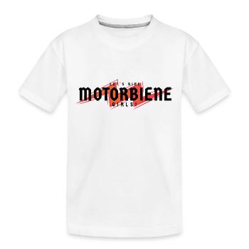 Motorbiene - Kinder Premium Bio T-Shirt - Weiß - Vorne