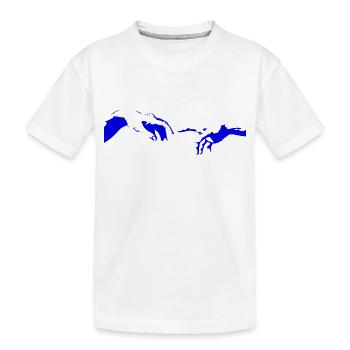 The Creation of Adam - Kids' Premium Organic T-Shirt - white - Front
