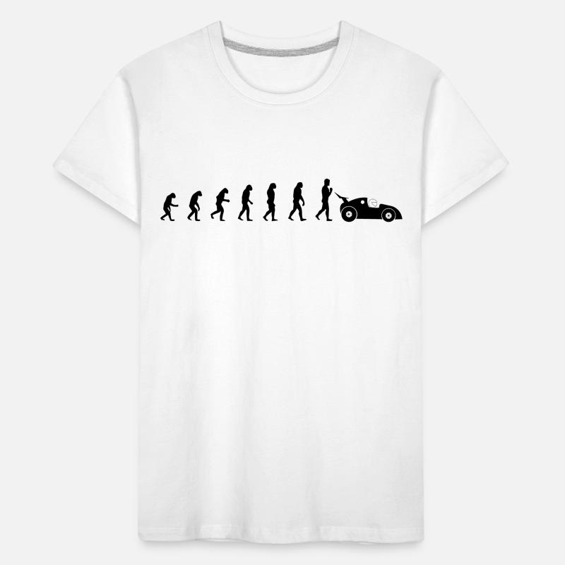 evolution of racing / Evolution Rennfahrer Design Kinder Premium Bio T-Shirt