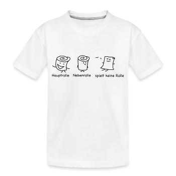 Rollenspiel und chillen - Kinder Premium Bio T-Shirt - Weiß - Vorne