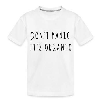 Don't Panic it's Organic - Kinder Premium Bio T-Shirt - Weiß - Vorne