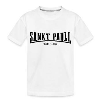 Sankt Pauli Hamburg - Kinder Premium Bio T-Shirt - Weiß - Vorne