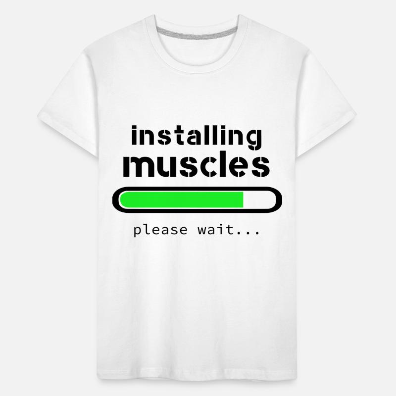Installing muscles Kids' Premium Organic T-Shirt