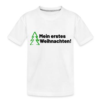 Mein erstes Weihnachten - Kinder Premium Bio T-Shirt - Weiß - Vorne