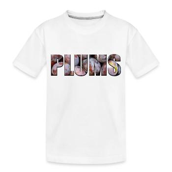 Plums - Kids' Premium Organic T-Shirt - white - Front