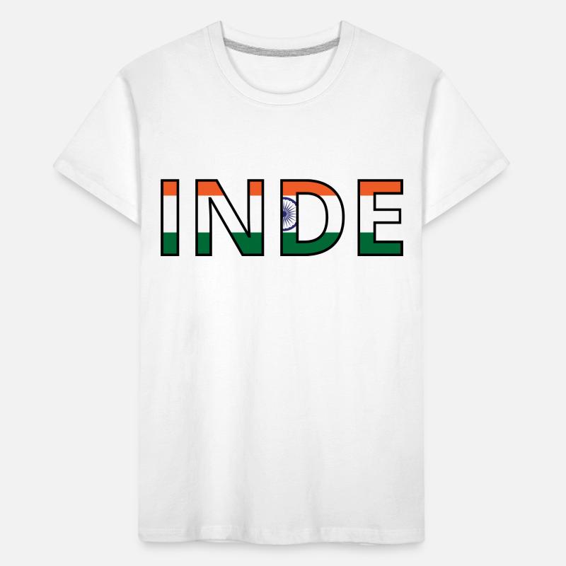 Drapeau Inde T-shirt bio Premium Enfant