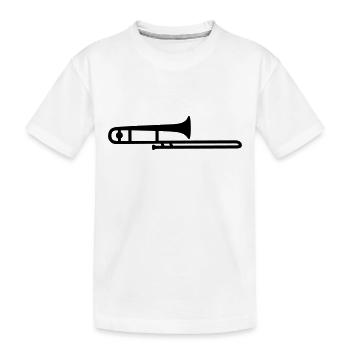 trombone - T-shirt bio Premium Enfant - blanc - Devant